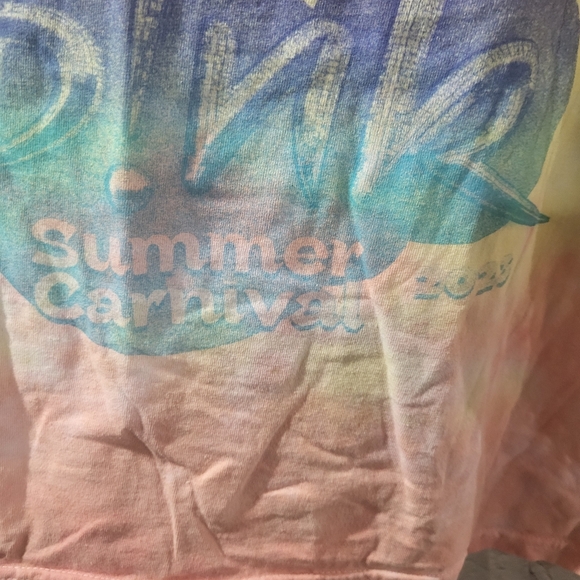 Pink Summer Carnival Tour 2023 Tie Dye Mens Shirt Size XL - Picture 2 of 6